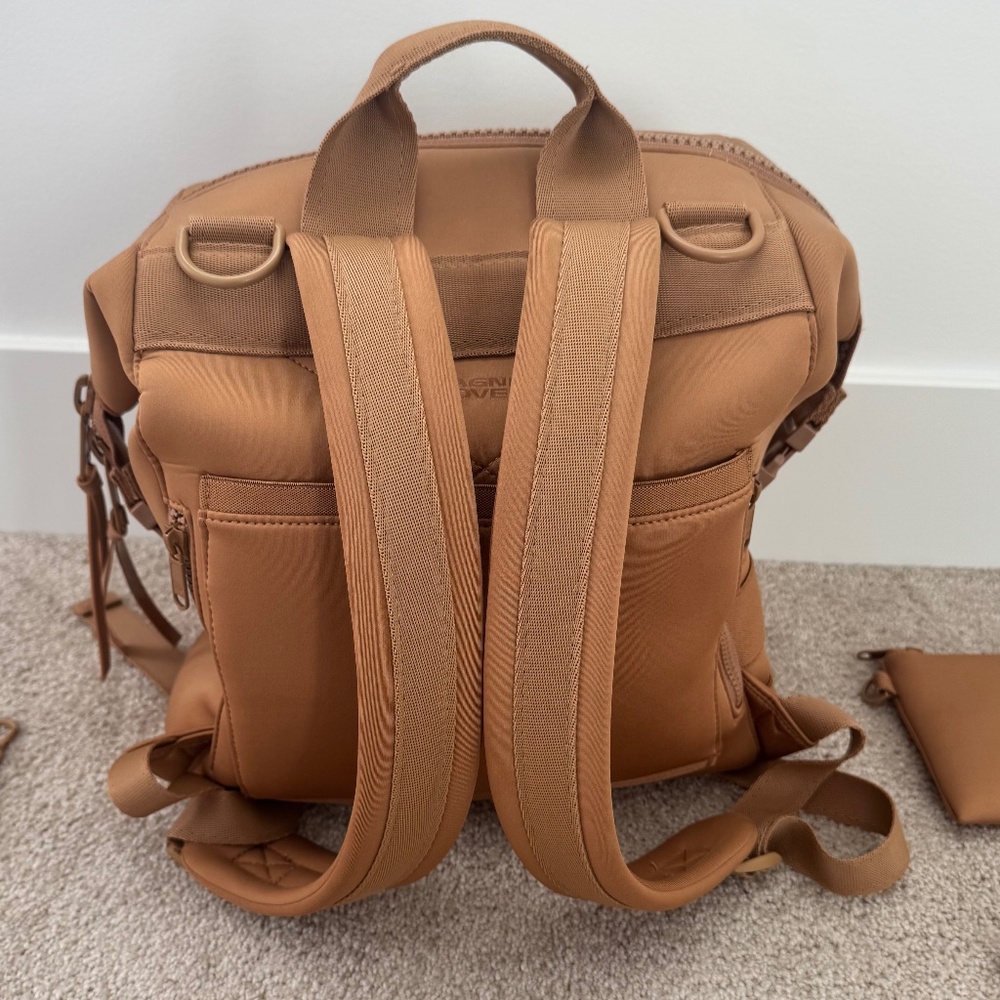 Dagne Dover Indi Neoprene Diaper Backpack, Sz Medium, Color Camel - Picture 7 of 10
